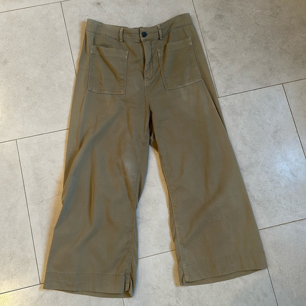 ALC Wide Leg Cropped Cargo Pants